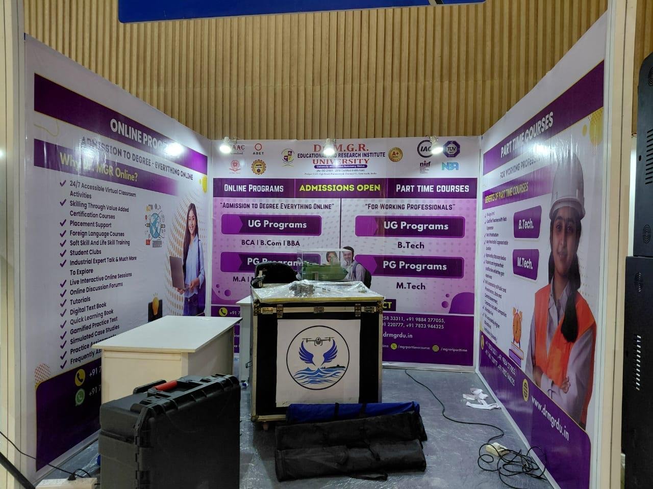Educational institute interior event branding